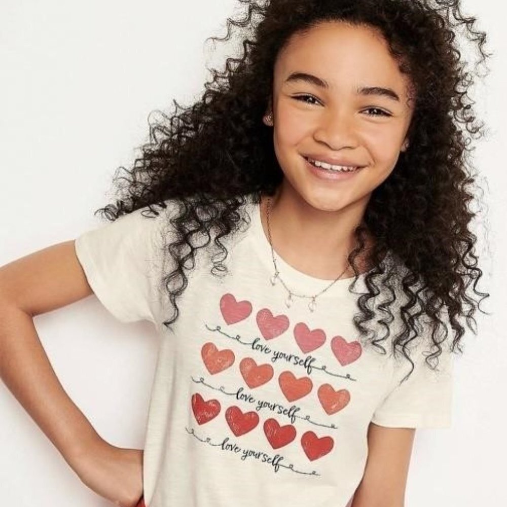 NEW Maurice's Evsie Girls Love Yourself Graphic Tee